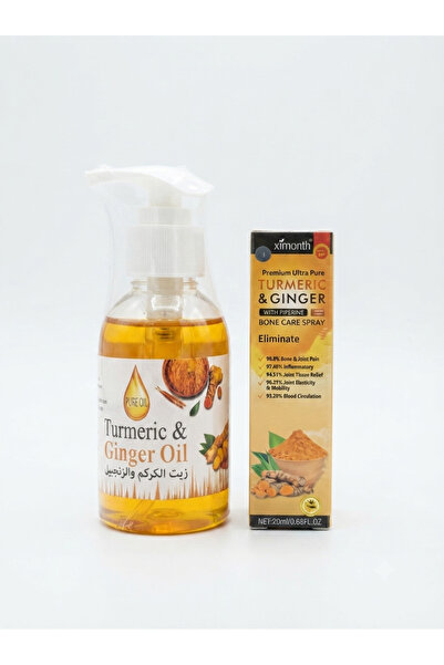 Ximonth Natural Turmeric & Ginger Skin Care Set (Skin and Joints)