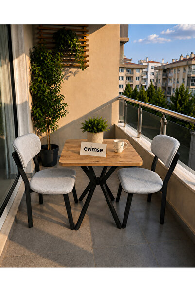evimse mobilya Nova Serisi - Modern Mutfak, Balkon, Bahçe Takımı 2 li sandaly...