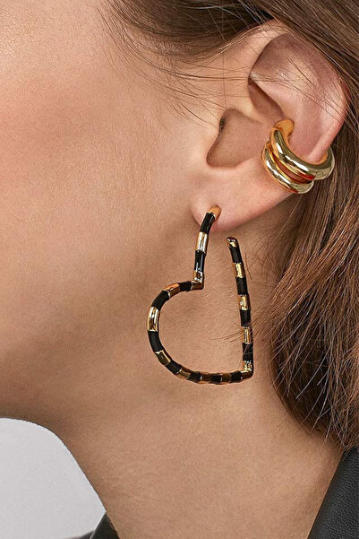 VeeShop Elegant Top Bottom Set , ear cuff, rings and massive heart earring, w...