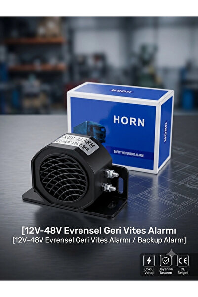 şimika tuning tuningmarketim 12V-48V Evrensel Geri Vites Alarmı - 105 dB Güçl...