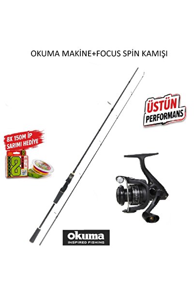 Okuma Revenger A RV-3000A Olta Makinesi+Focus RD 240cm 5-35gr 2 Parça Spin Ol...