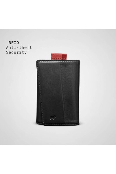 The Frenchie Co. AirTag Speed Wallet | Ultra Slim RFID Blocking Front Pocket Wallet with AirTag Holder for Men & Women | Full-Grain Italian Leather Card Holder, Holds up to 14 Cards & Cash