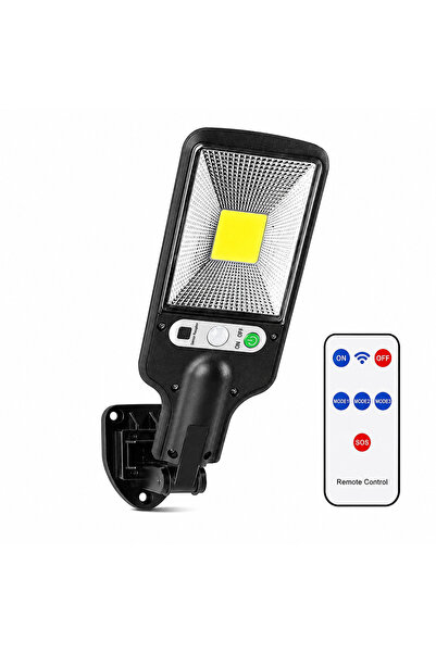 MDSTECH Güneş Enerjili 30 COB LED Duvar Lambası Hareket Sensörlü Uzaktan Kuma...