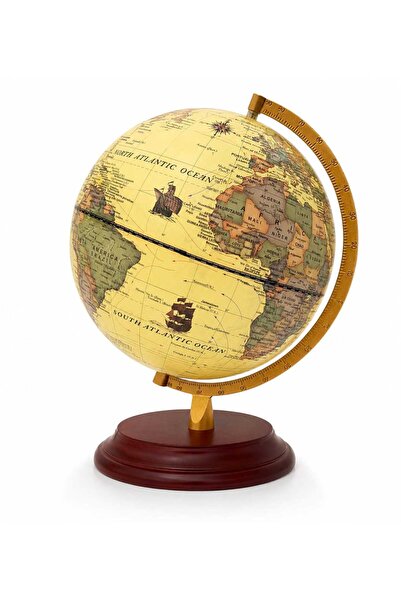 PHINDBOOKS Vintage Illuminated World Globe Antique Style With 22.8 Cm Educati...