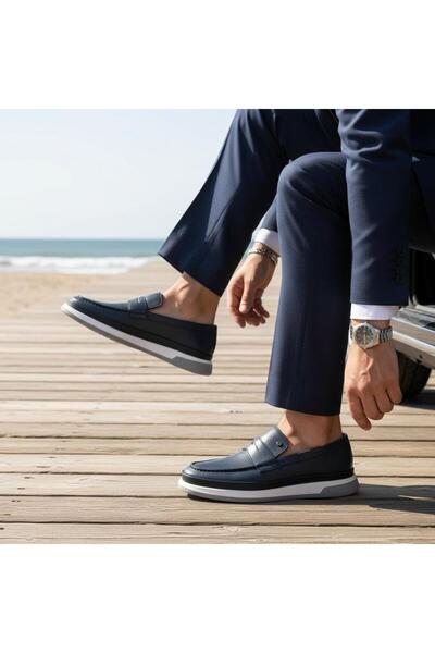 JAMES FRANCO 9240 Pantofi mocasini cu talpă ultra confortabilă din piele natu...