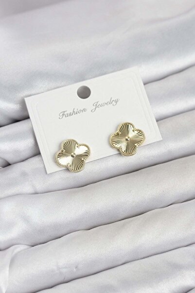 Inure Jewelry أقراط نسائية من النحاس باللون الذهبي موديل يونيكان