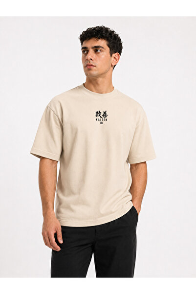 VEK Kaizen Printed T-Shirt Comfortable Fit 100% Cotton Minimal Unisex