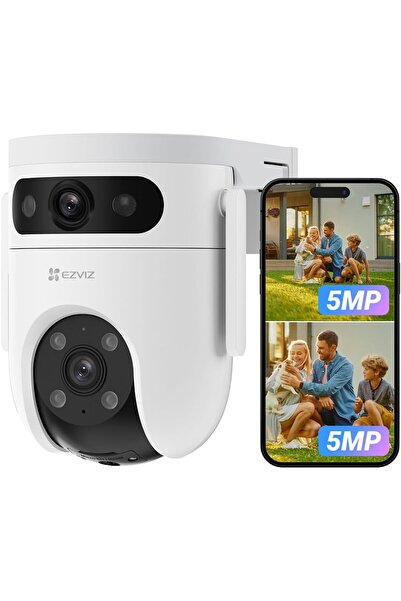 EZVIZ كاميرا لاسلكية H9c بدقة 5 ميجابكسل مع دقة 3K+3K، ووظائف التحريك والإمال...