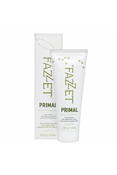 Fazzet Primal Toothpaste, Fresh Spearmint, Fluoride, 122 g