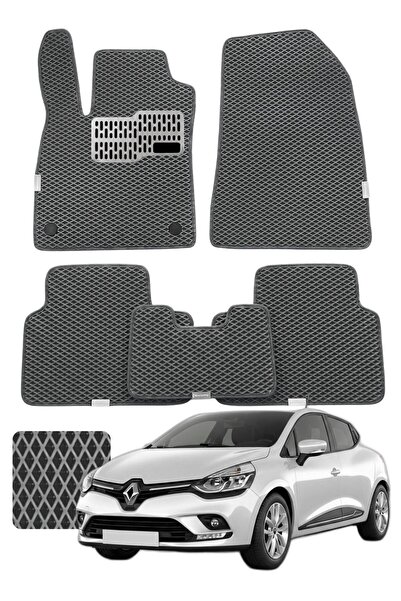 Evanotion Renault Clio 4 2012-2019 Araca Özel Premium Eva Oto Paspas Topuk Ko...