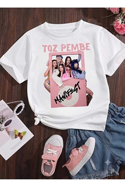 NOFLEN Tricou cu imprimeu Manifest Dusty Pink Design