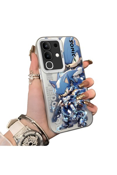 ucuc Vivo Y29 4g(V2434) Compatible Hard Acrylic Back Silicone Edge Lens Prote...