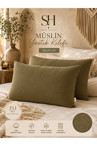 SHAL HOME Muslin pamučna dvodijelna jastučnica 50x70cm