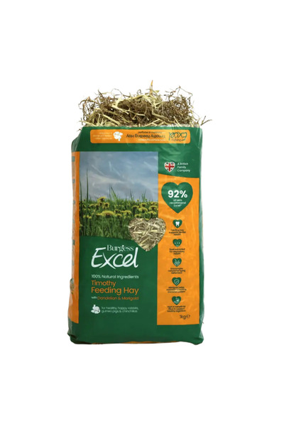 Burgess Excel Dandelion & Marigold Feeding Hay for Small Pets 1KG