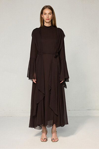 Touché Privé Flat Sleeve Chiffon Dress