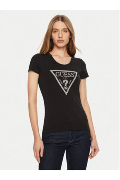 Guess Tricou de damă negru W5RI11J1314