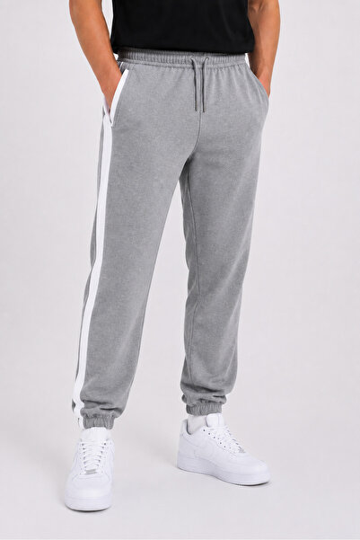 Gollinger Men's Rubberized Striped Detail Sweatpants