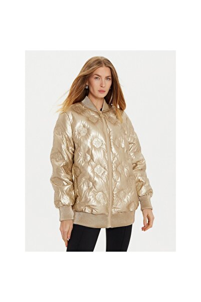 Guess Jachetă de damă din imitație de piele W4BL60WGB20, auriu