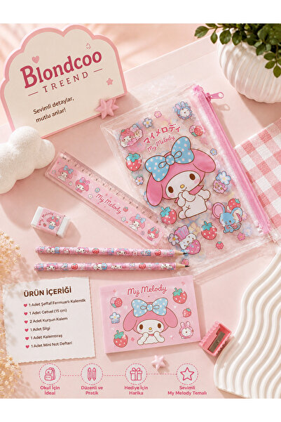 Blondcoo Trend My Melody Okul Kırtasiye Seti