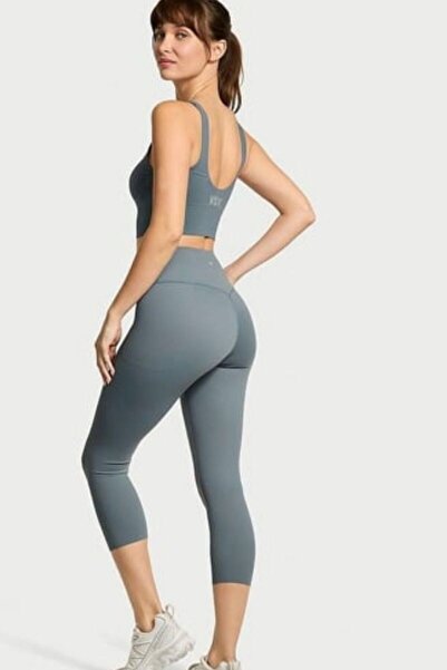 EXSPORT Women's High Waist Shaping Capri Leggings