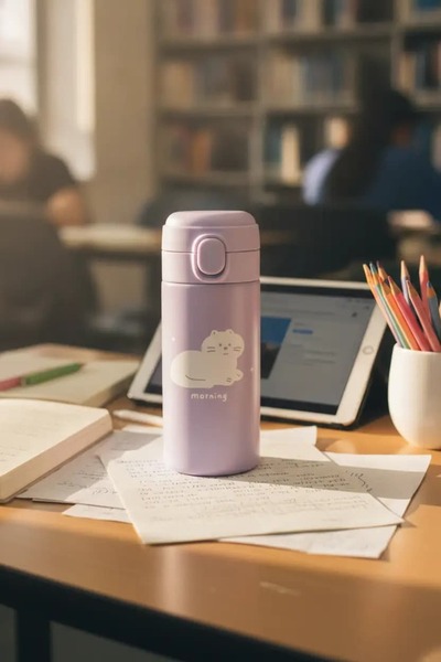 Miniso Lisanslı Hayvan Serisi Isı Yalıtımlı Şişe 300 mL – Mor