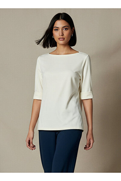 FAV BOAT NECK 3 4 TH SLEEVE TEE