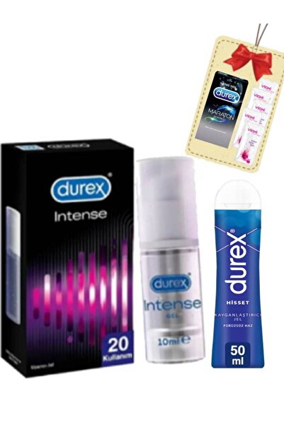 Durex Kadınlara Özel Hassas Dokunuş Jel-Play Hisset Jel Set+5'li Maraton Prez...