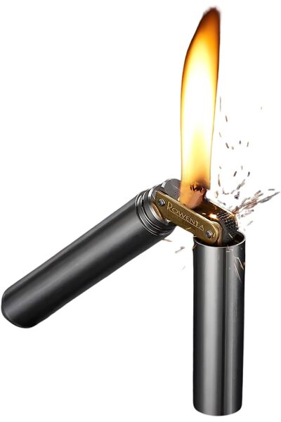 Generic CigiLite Vintage Trench Kerosene Lighter, Refillable Metal Wick Light...