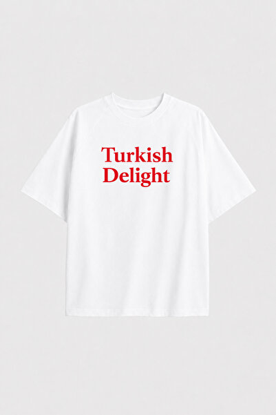 Auryne Jewelry Oversize Turkish Delight Printed Unisex Special Design Print T...