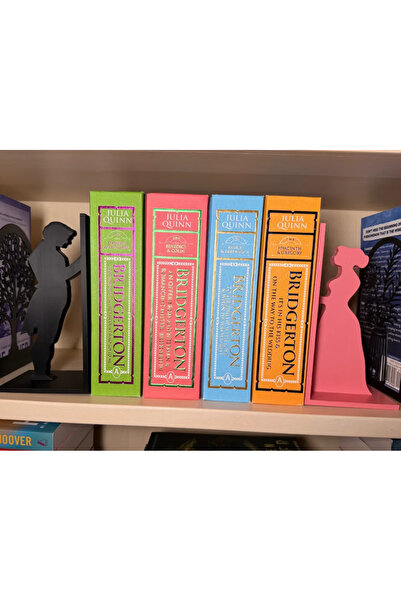 PAİPLAYSHOP حامل كتب بتصميم نسائي ورجالي - حامل كتب مزدوج باللونين الأسود وال...