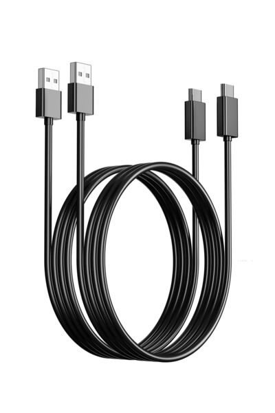 Geni كابل شحن USB C متوافق مع وحدة تحكم بلايستيشن 5، عبوة من قطعتين بطول 6.6 ...