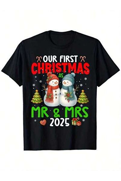 799 Mr Mrs 2025 Couple T-Shirts - First As Husband Wife, Matching Outfits For...