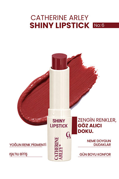 Catherine Arley SHINNY LIPSTICK RUJ FRESH BORDEAUX 06