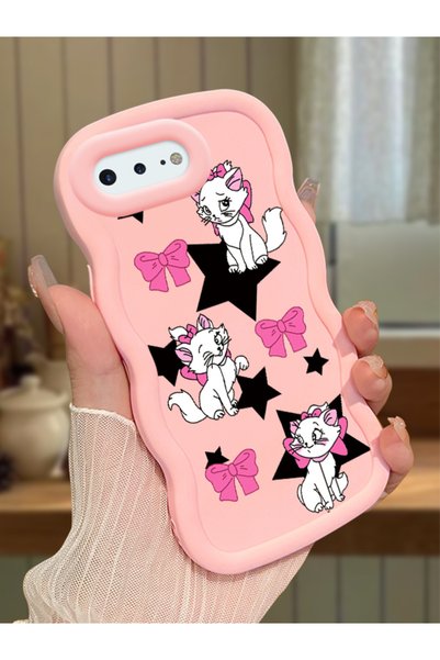 Hontinga iPhone 8 Plus Compatible Case Camera Protector Pink Silicone Couple ...