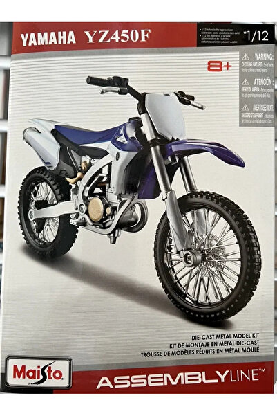 Maisto Yamaha YZ450F Die-Cast Motorcycle Kit 1/12 Scale