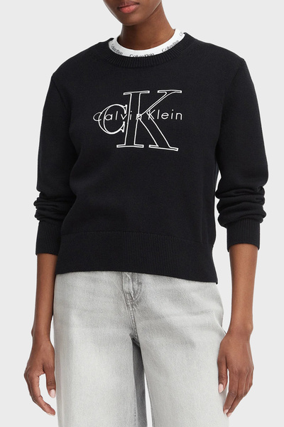 Calvin Klein % 100 Pamuk Logo Monogramlı Sweat LV047G322GUB1 SWEAT LV047G322G...