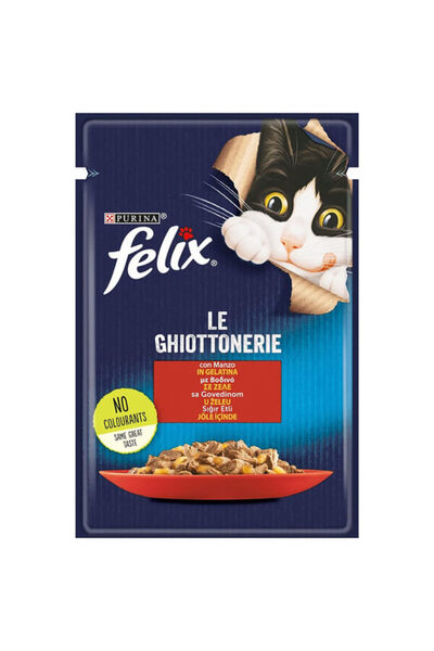 Felix LE CHIOTTONERIE ΓΑΤΟΤΡΟΦΗ 85gr. - (ΒΟΔΙΝΟ ΣΕ ΖΕΛΕ)