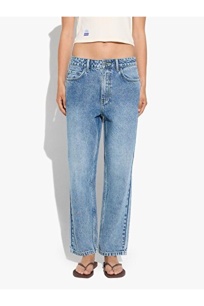 PARFOIS Kadın %100 Pamuk Denim Pantolon