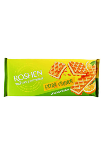 Roshen WAFERS SANDWICH ΤΡΑΓΑΝΗ ΓΚΟΦΡΕΤΑ 142gr. - (ΛΕΜΟΝΙ)