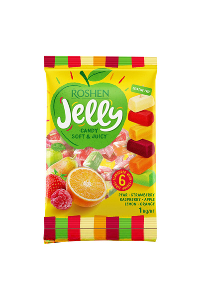 Roshen JELLY ΚΑΡΑΜΕΛΕΣ 1kg - (ΦΡΟΥΤΑ)