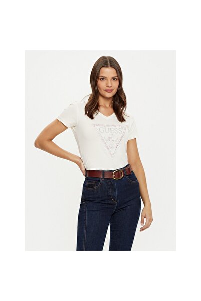 Guess Tricou de damă W5RI21J1314 Crem