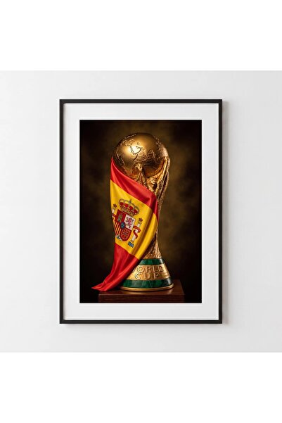 HOME MODE FIFA World Cup Trophy Spain Flag Gallery Wrapped Canvas | 40x60 cm ...