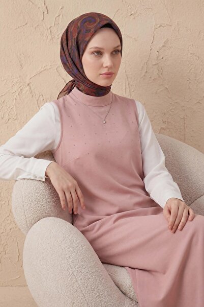 Silk Home Soft Scarf Melodi Pattern Light Brown 90X90