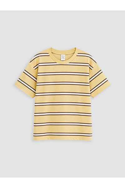 LC Waikiki Esvab • Modern & Distinctive Zero Roba Collar Striped Boys' T-Shirt