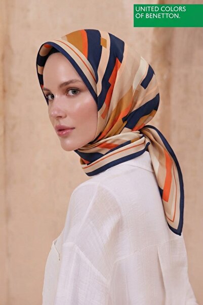 United Colors of Benetton SIENA DESENLİ EŞARP -1005-90*90