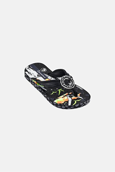 İpanema Toddlers Boy Jurassic Slip On Slippers, Black