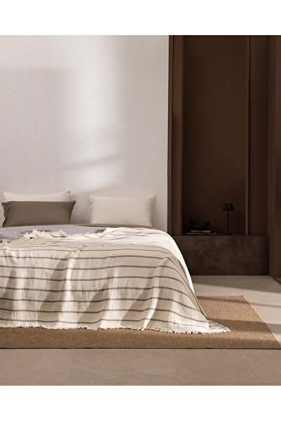 Madame Coco Orvanel Single 100% Cotton Bedspread - Gray
