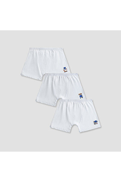 CPLG Pack of 3 Cotton Boxer Briefs with Sonic the Hedgehog Print