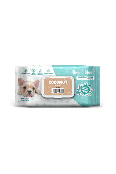 Absolute Pet Absorb Plus Absorb Plus AntiBacterial Pet Wipes Coconut Scented