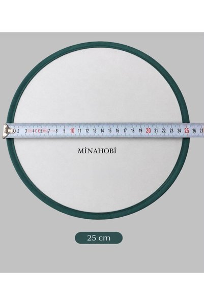 MİNAHOBİ Karpuz Desenli Katlanabilir Yuvarlak Yazlık Taşınabilir Kore Yelpazesi
